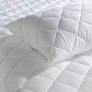 Image of Ezysleep Soft Quilted Pillow And Mattress Protector Set - Set Of King Size Mattress And 2 Pillowcases