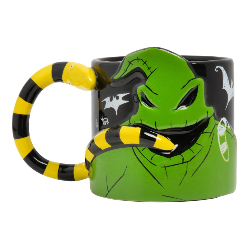 Image of Paladone Nightmare Before Christmas Oogie Boogie Glow in The Dark Ceramic 3D Sculpted Mug Officially Licensed Disney Gifts for Coffee Tea Hot Choco