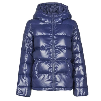 Image of Benetton 2EO0536G3 womens Jacket in Blue - Sizes UK 6,UK 8,UK 10,UK 12
