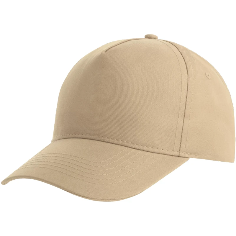 Image of Atlantis Atlantis Men Recy Five Polyester Baseball Cap in Khaki Khaki One Size Male 5063703635165