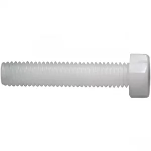 Image of Toolcraft Hexagonal Screw DIN 933 Polyamide M2 x 20mm Pack Of 10