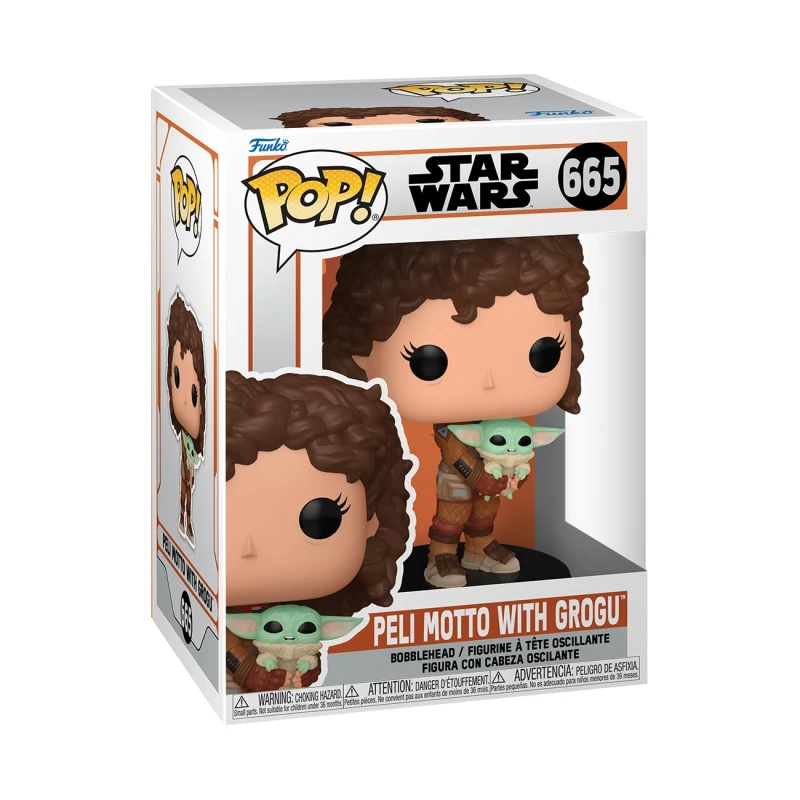 Image of Funko POP! Vinyl: Star Wars Peli Motto With Grogu Collectable Figure Multi unisex