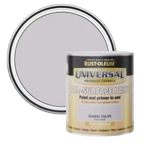 Image of Rust-Oleum Universal Paint Satin Warm Taupe 750ml