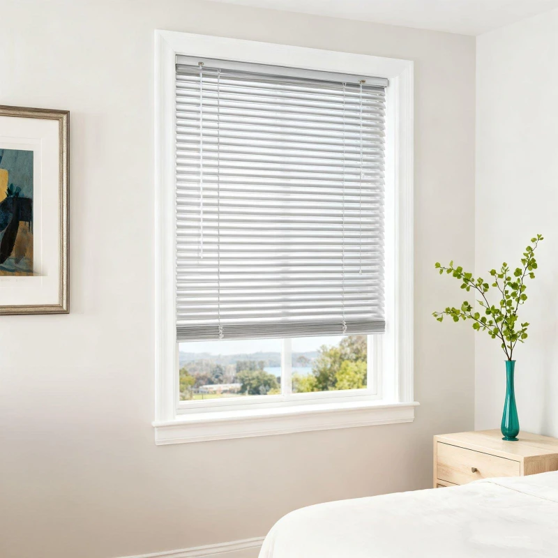 Image of LIFE IDEAS 2pcs Aluminum Venetian Blinds Silver unisex 50x130cm