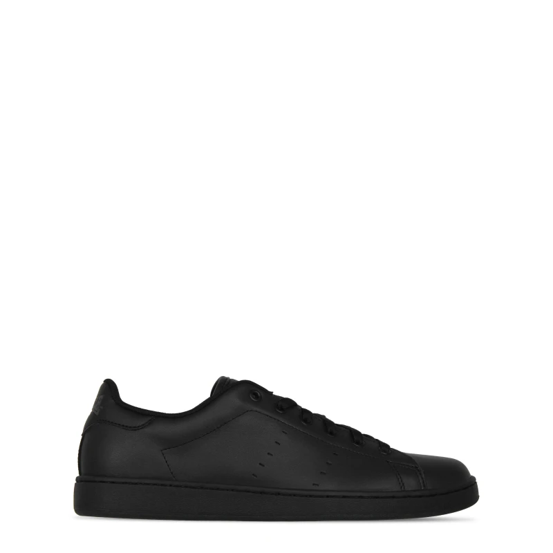 Image of Lonsdale Leyton Leather Trainers Mens Black male 7 (41)