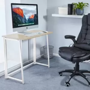 Image of Neo Natural Foldable Compact Computer Wooden Desk