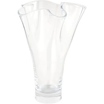 Image of Biba Handkerchief plum vase 30cm - Clear