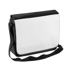 Image of Bagbase Sublimation Messenger Bag (9 Litres) (One Size) (Black)
