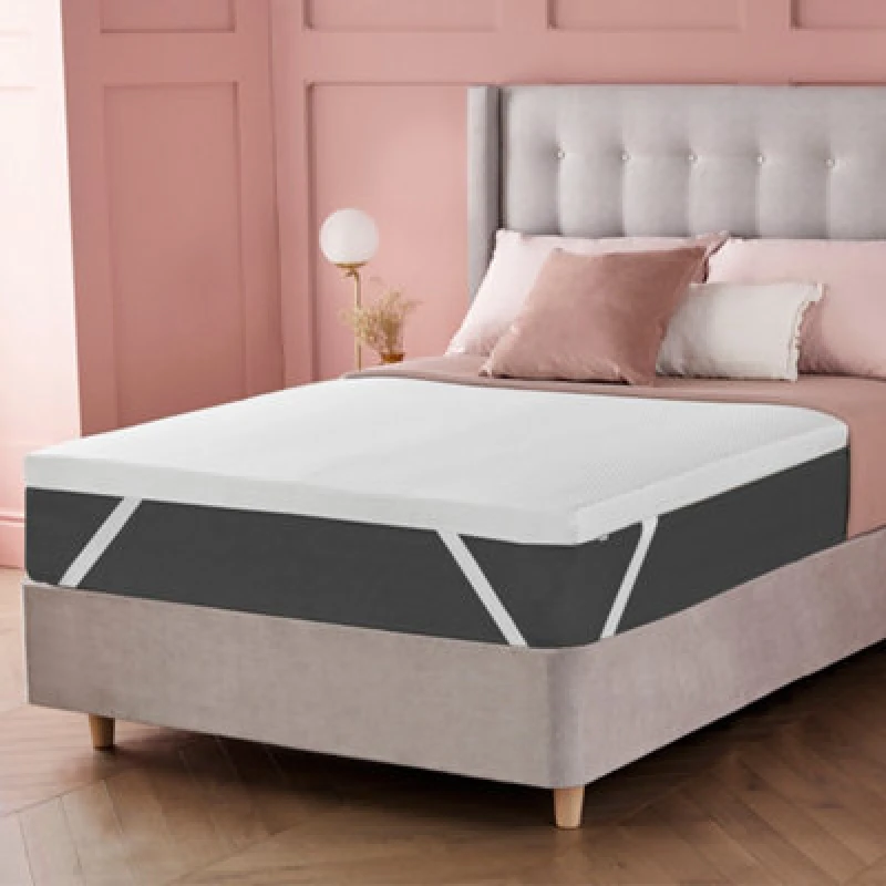 Image of Silentnight 2.5cm Memory Foam Mattress Topper Deluxe Quality White unisex