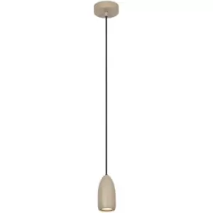 Image of Lucide Lighting - Lucide Evora Modern Pendant light - Ø10cm - 1xGU10 - Taupe