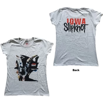 Image of Slipknot - Iowa Goat Shadow Womens Medium T-Shirt - grey