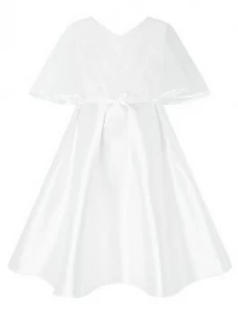 Image of Monsoon Girls Sherry Cape Dress - White