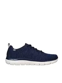 Image of Skechers Summits Knit Lace Up Sneaker Memory Foam Trainer, Navy, Size 8, Men