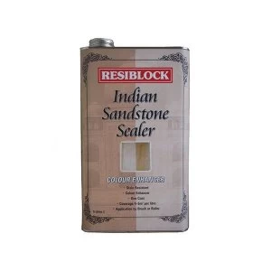 Image of Everbuild Resiblock Indian Sandstone Sealer Colour Enhancer 5 litre