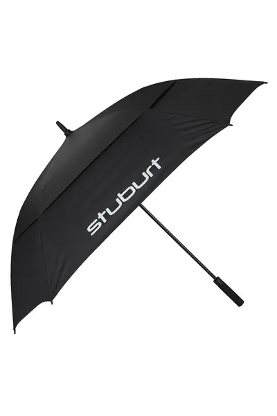 Image of Stuburt 66" Double Canopy Golf Umbrella With Sleeve Black