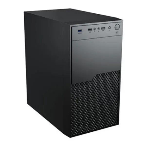 Image of VIDA Vida Enterprise Black Office Case Micro ATX 12cm Fan Mesh Front ENTERPRISE-M