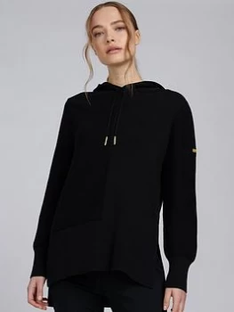 Image of Barbour International Monza Knitted Hoodie - Black