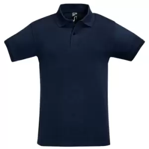 Image of SOLS Mens Perfect Pique Short Sleeve Polo Shirt (L) (French Navy)