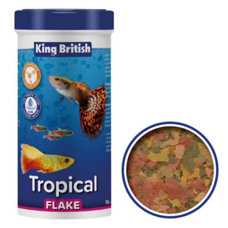 Image of King British Natural Tropical Flake (With Ihb) 55G (Pack Of 6)