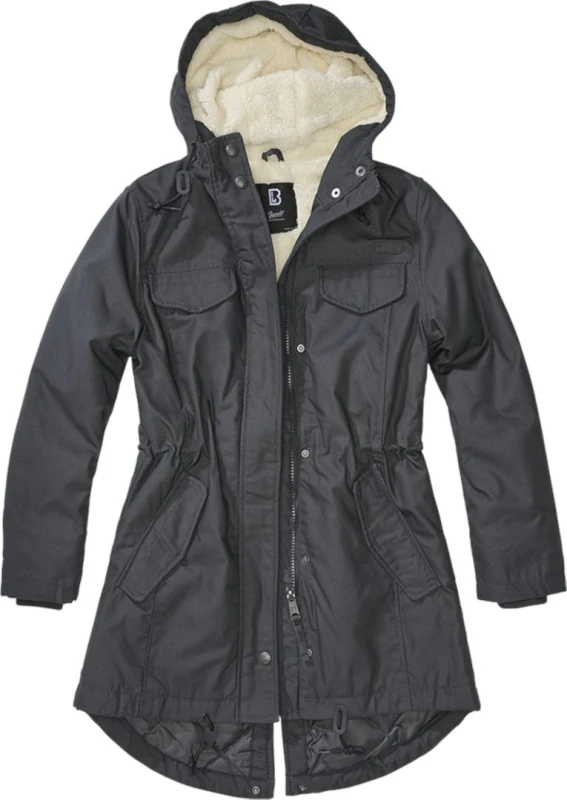 Image of Brandit Marsh Lake Ladies Jacket, black-grey, Size S for Women