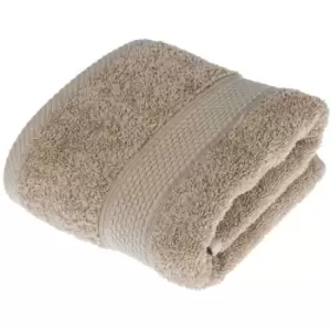 Image of HOMESCAPES Turkish Cotton Stone Hand Towel - Stone