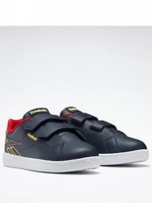 Image of Reebok Royal Complete Cln 2 Shoes, Navy/Red, Size 1