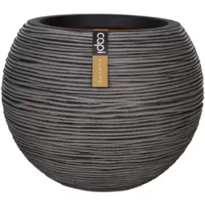 Image of Vase Nature Rib Ball 40x32cm Anthracite KOFZ270 Capi Anthracite