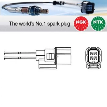 Image of 1x NGK NTK Oxygen O2 Lambda Sensor OZA635-H1 OZA635H1 (0075)