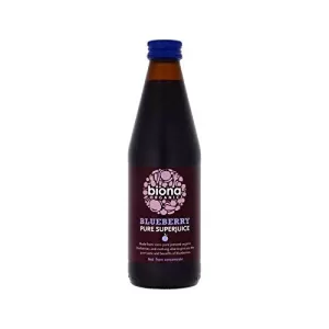 Image of Biona Organic Blueberry Juice Pure 100% Blueberry 330ml