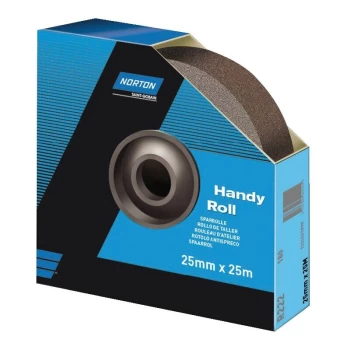 Image of R222 25MMX25M Al/Ox Roll Grit 120 - Norton Saint Gobain