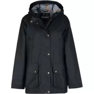 Image of Barbour Burwick Waxed Jacket - Black