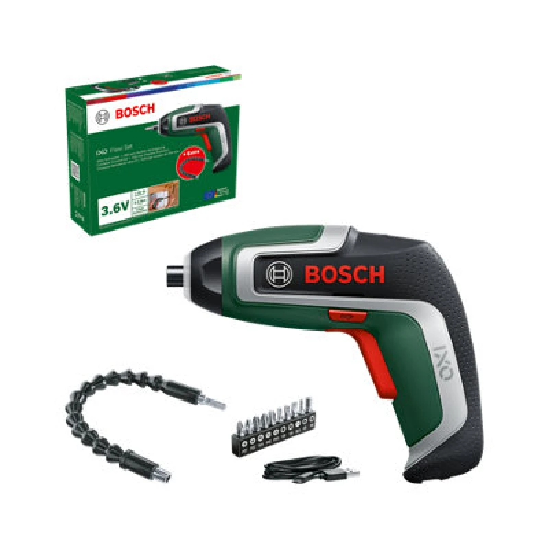 Image of Bosch Cordless Screwdriver IXO 7 Flexi Set Carton box 06039E000A 06039E000A