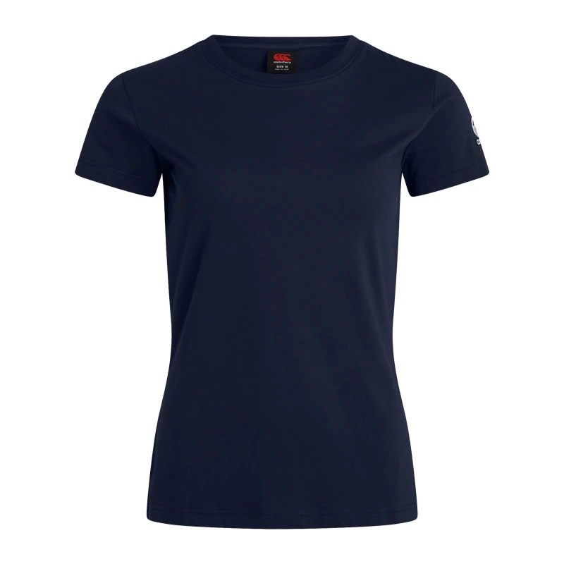 Image of Canterbury Club Plain T-Shirt Womens - Blue Blue 6