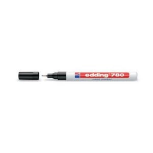 Image of Edding 780 Paint Marker Extra Fine Bullet Tip 0.8mm Line White Pack of 10