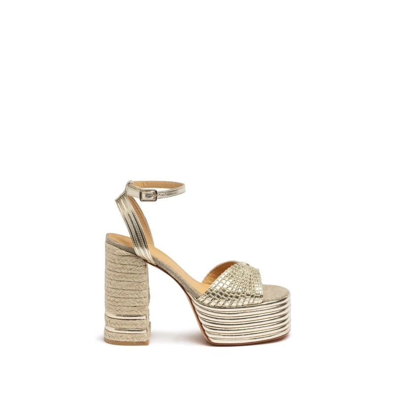 Image of Castaner Ferosa Block Heels Champagne female 5 (38)