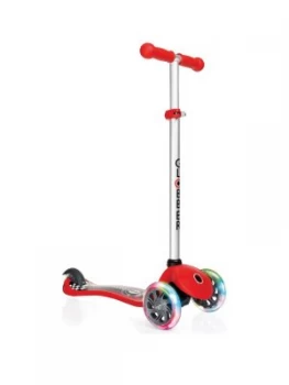 Image of Globber Globber Primo Fantasy Lights Scooter - Racing Red