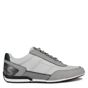 Image of Boss Saturn Nylon Trainers - Grey