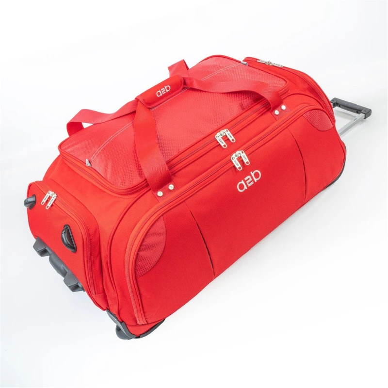 Image of A2B Quest 95.3L Wheeled Holdall Roller Duffel Bag Red unisex Large
