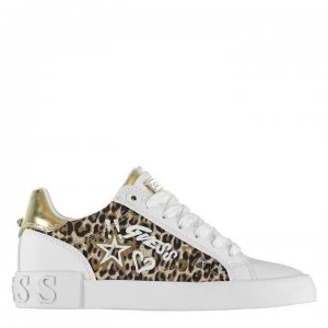Image of Guess Pryde Trainers - Wht/Leo