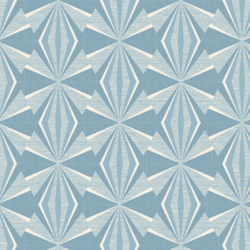 Image of Hoopla Walls Sunray Diamond Blue 10M Wallpaper Matt Smooth