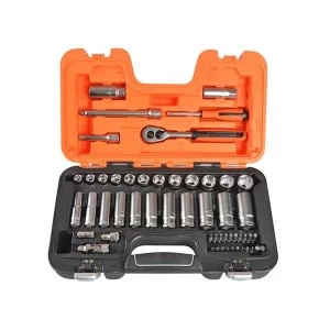 Image of Bahco S330L Socket Set of 53 Metric 3/8in Deep Drive + 1/4in Accessories