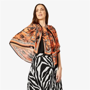 Image of Biba Toile Print Scarf - Safari Toile