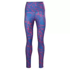 Image of Reebok Workout Ready Printed Leggings Womens - Semi Proud Pink