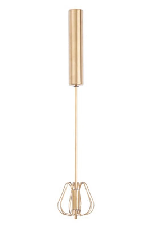 Image of Premier Housewares Zamin Press And Spin Large 35cm Whisk Gold