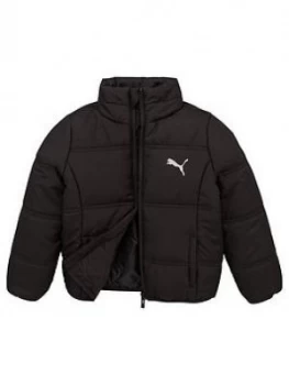 Image of Puma Essentials Padded Girls Jacket - Black