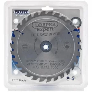 Image of Draper Expert TCT Saw Blade 184X30mmx30T