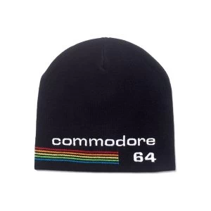 Image of Commodore 64 - Embroidered Logo Cuffless Beanie - Black