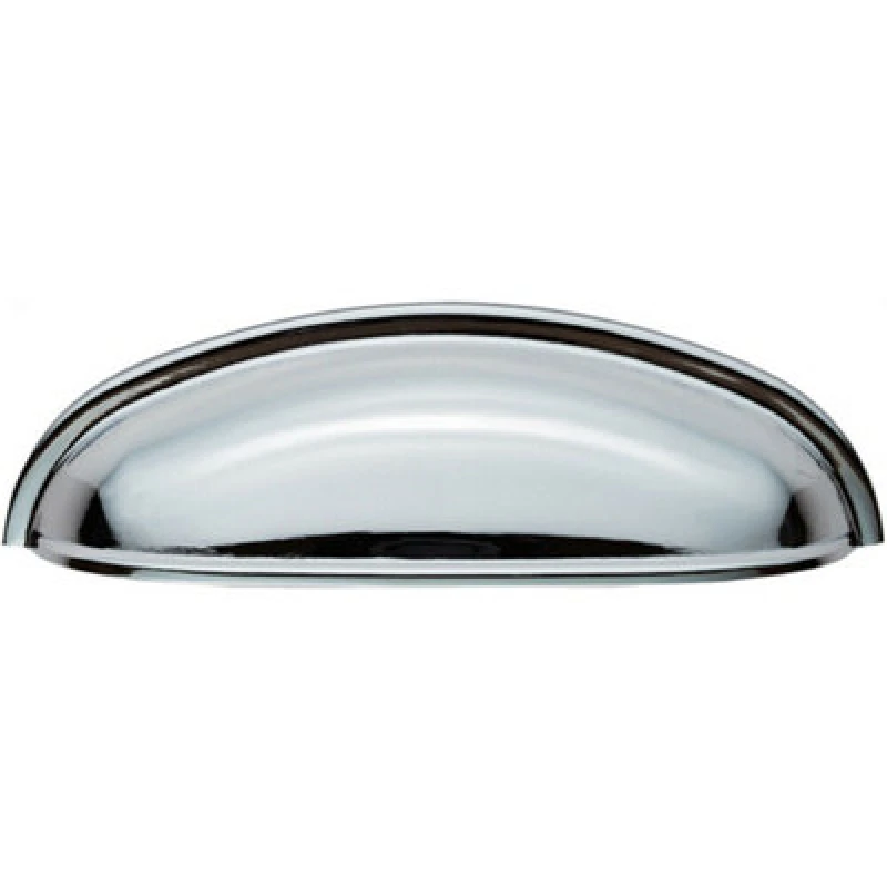 Image of Loops Shaker Cup Pull Handle 124 x 35mm 96mm Fixing Centres Polished Chrome Multi unisex