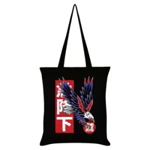Image of Unorthodox Collective Eagle Tattoo Tote Bag (One Size) (Black/Red/Blue)