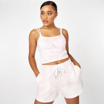 Image of Jack Wills Double Strap Vest - Pink Tie Dye